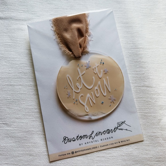 Hand painted Acrylic Ornaments - Picture 4 of 4